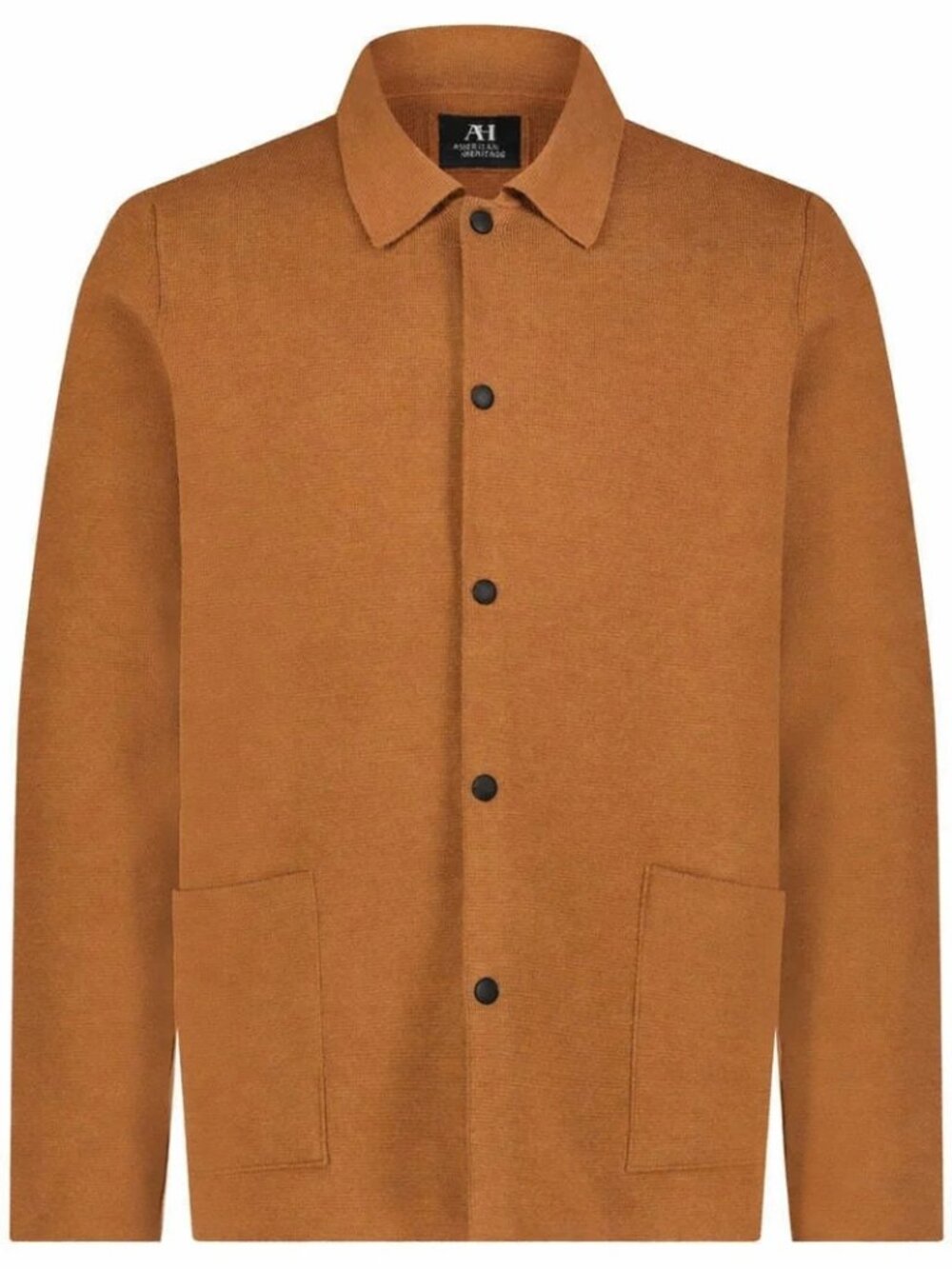 American Heritage Orange Birdseye Sweater Cardigan/23836